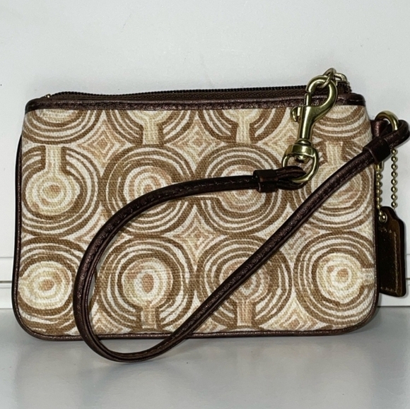 Coach Audrey Optic Swirl Wristlet - Picture 2 of 6